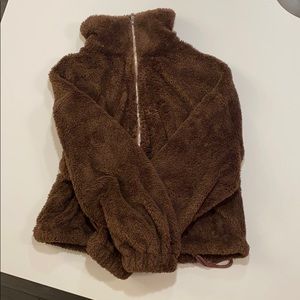 Brown fuzzy sweater